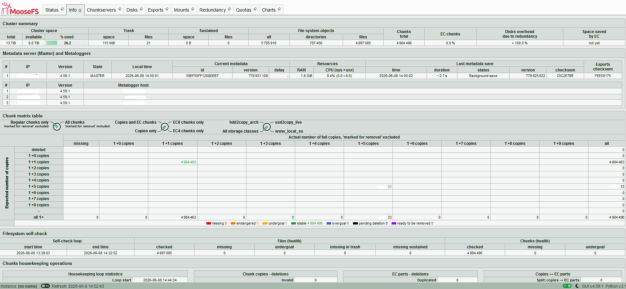 MooseFS status 3