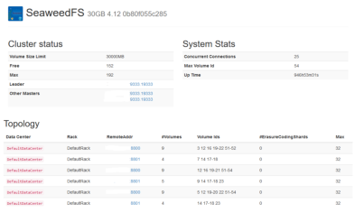 MooseFS status 1
